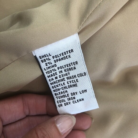 Talbots Faux Suede Mole Skin Blazer 14P Tan Quiet Luxury Academia Office Open - Picture 5 of 8